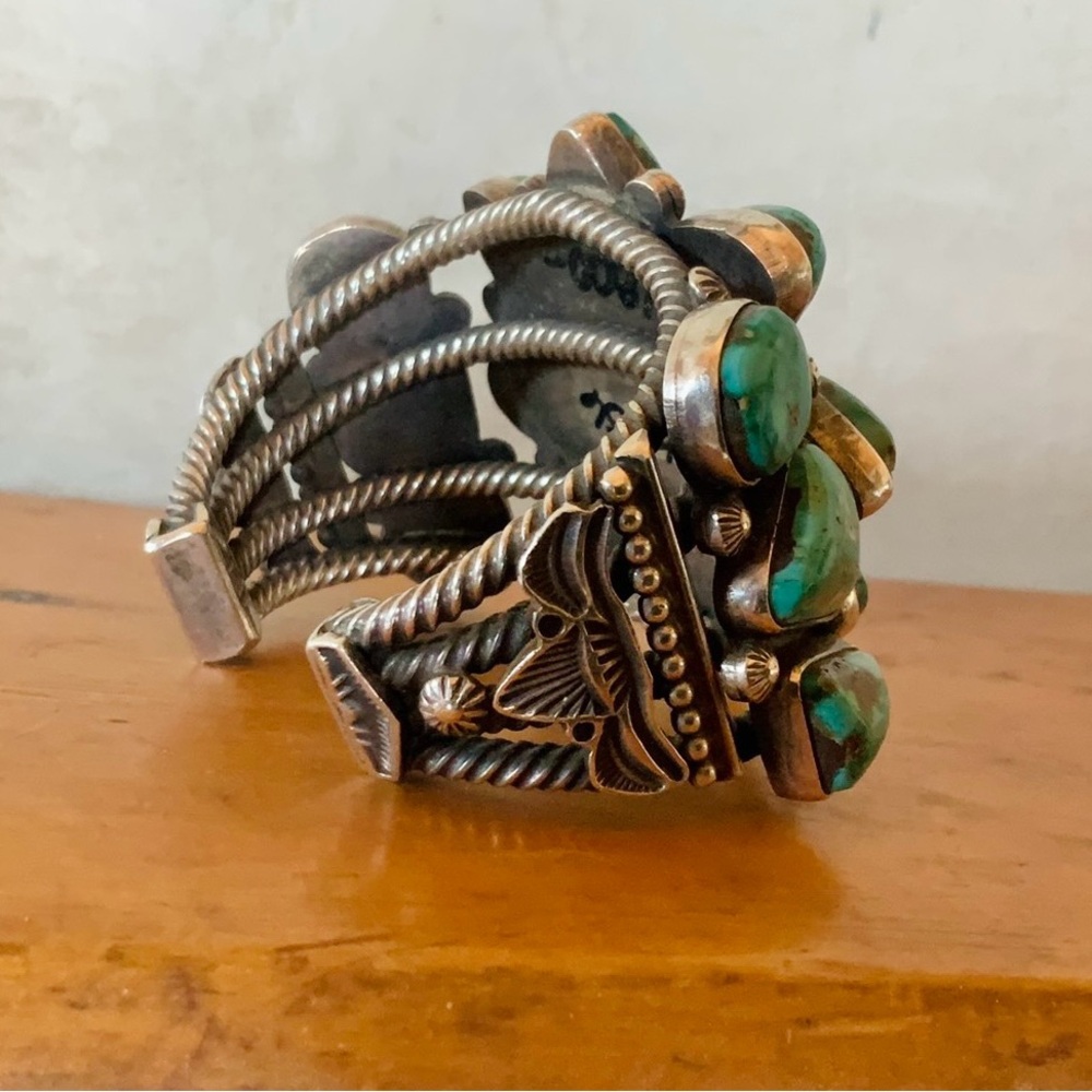 🌟Navajo Turquoise Sterling Cuff - Picture 8 of 16
